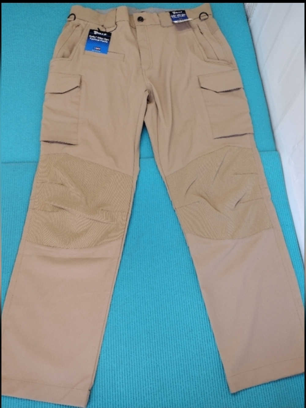 NWT Galls Mens Tactical Cargo Stretch Pants Multi pocket Lightweight Tan 34 /30